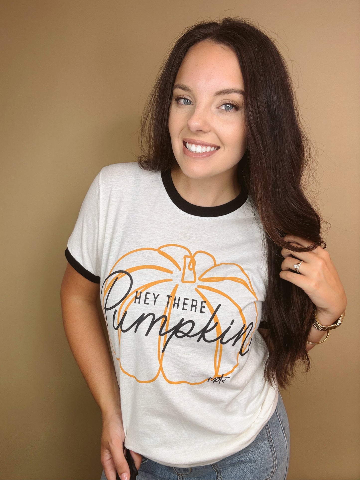 Hey There Pumpkin Ringer Tee