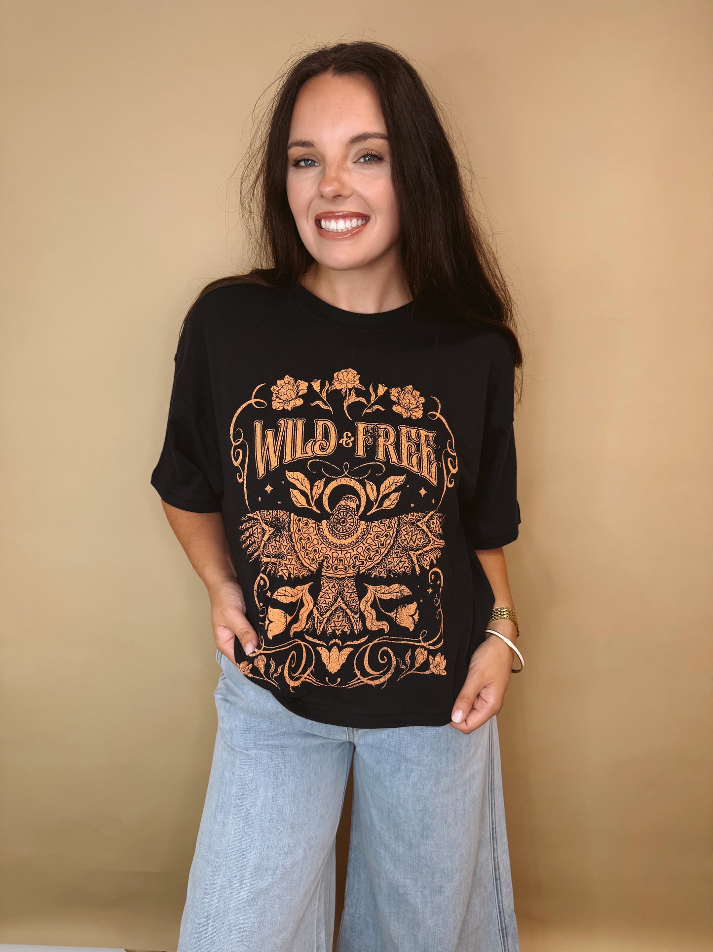 Wild & Free Thunderbird Crop Tee
