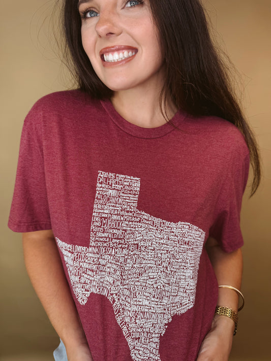 Texas Towns Graphic Tee