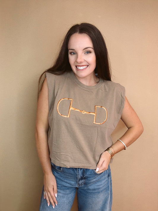 Bit Muscle Graphic Top