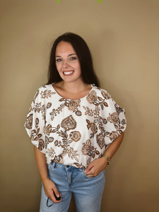 The Nicole Floral Top
