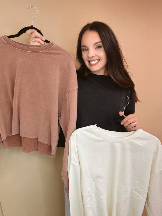 The Brooke Cropped Crewneck