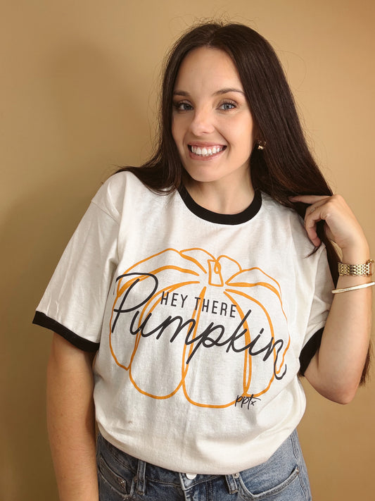 Hey There Pumpkin Ringer Tee