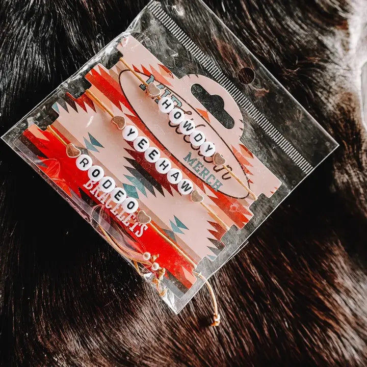 Howdy Yeehaw Rodeo Bracelet Pack