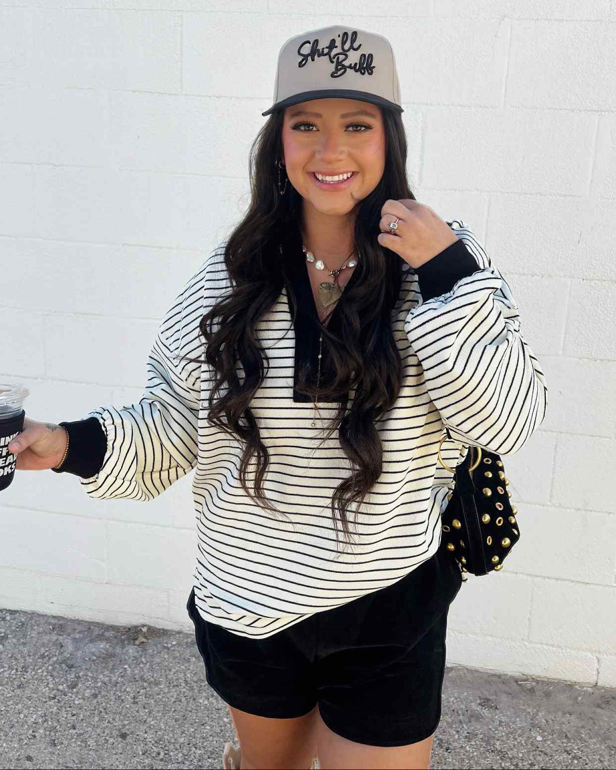 The Ellis Stripe Collared Pullover