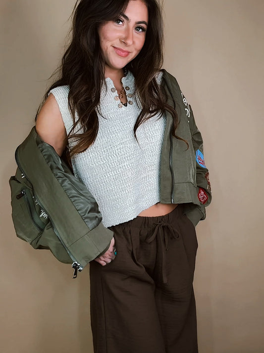 The Hadley Button Detail Top