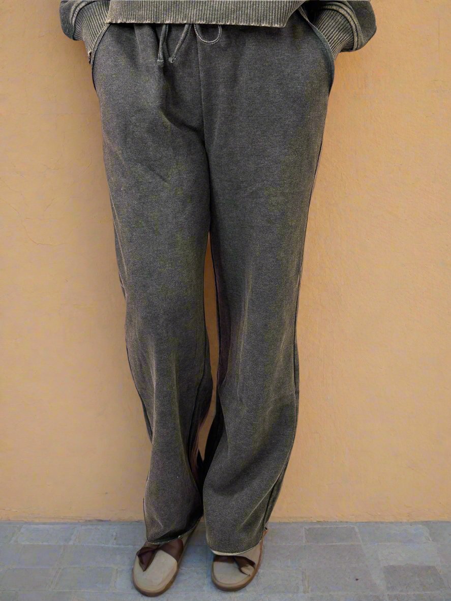 The Jessican Acid Washed Fleece Pants