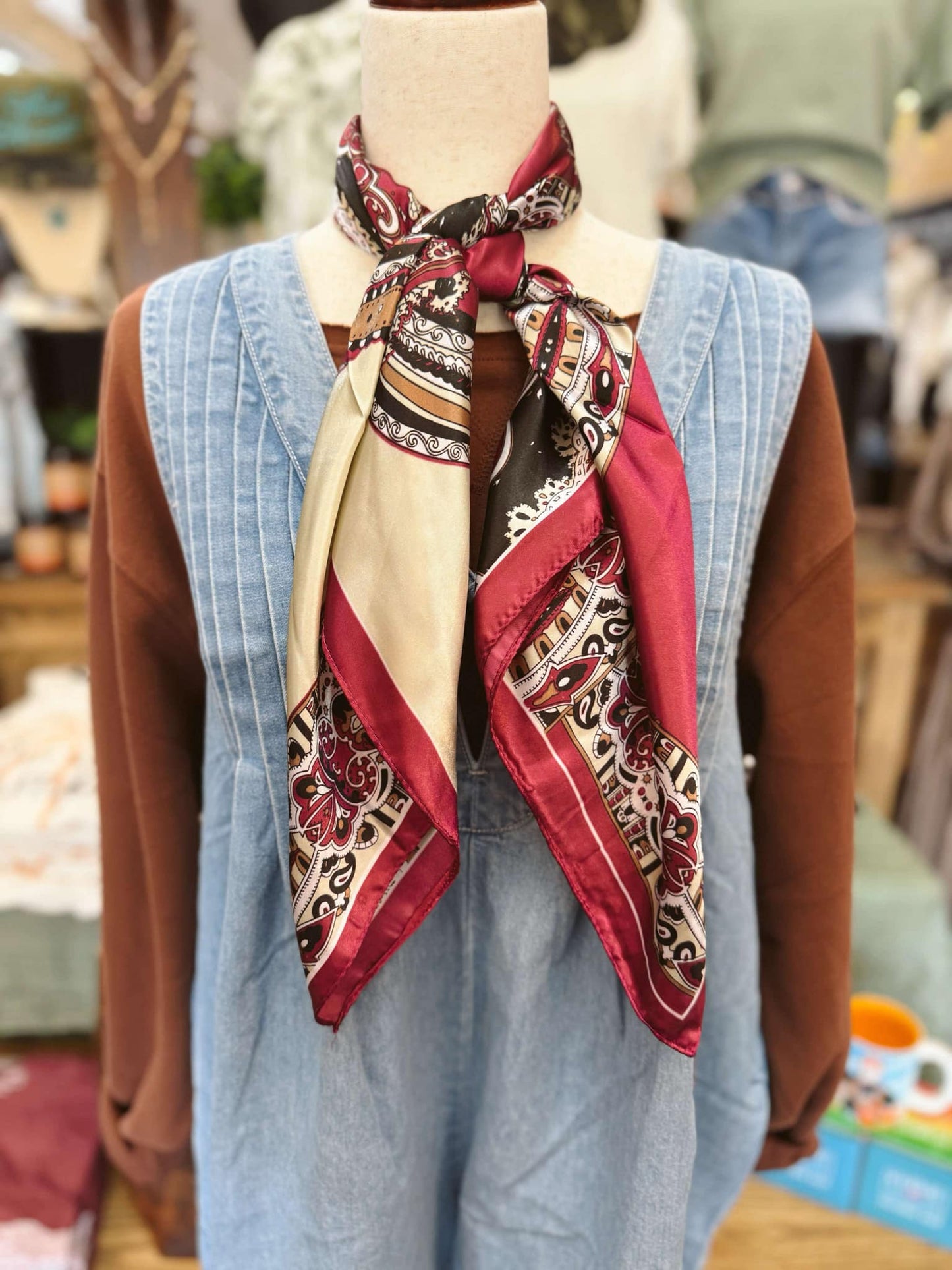 Crimson Elegance Bandana