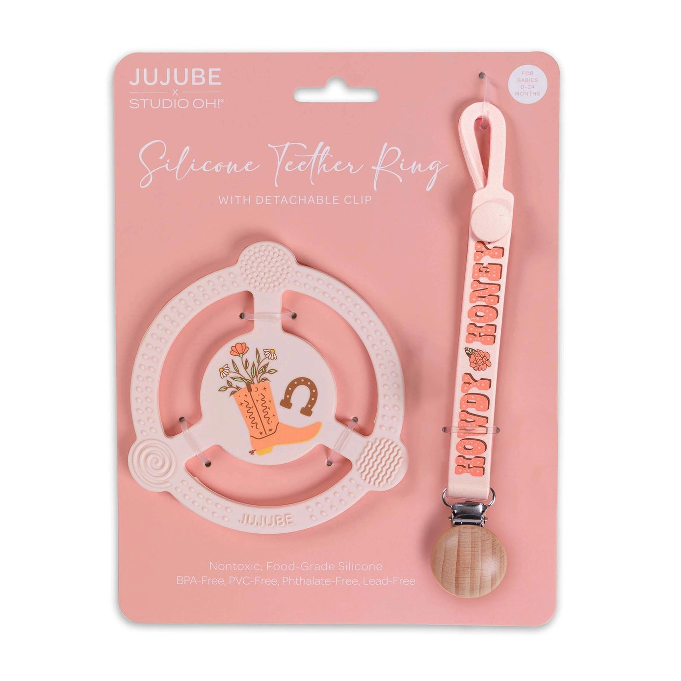 Howdy Honey Silicone Teether Ring
