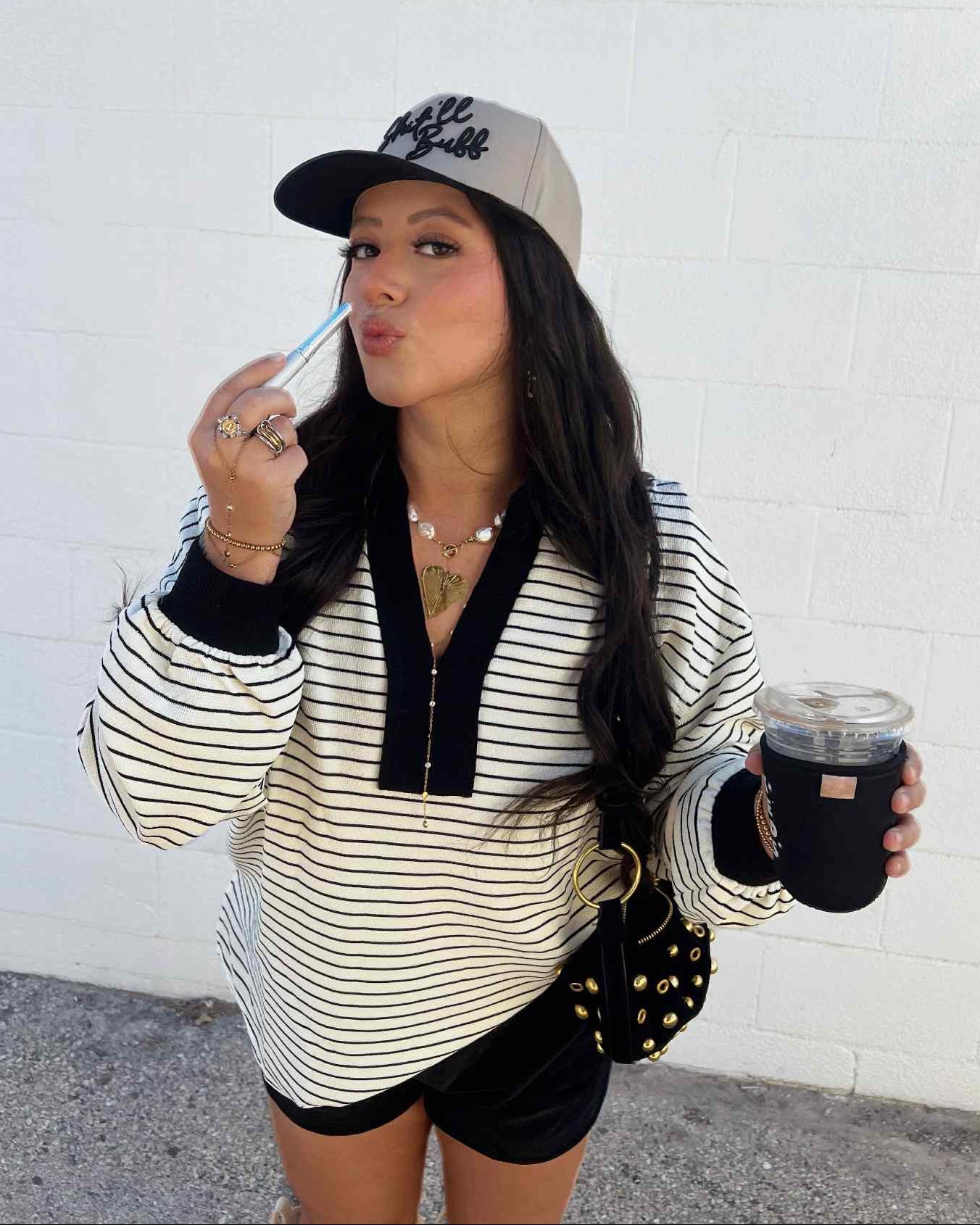 The Ellis Stripe Collared Pullover