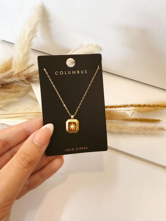 Starlight Glow Gold Necklace