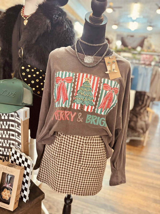 Merry & Bright Long Sleeve Top