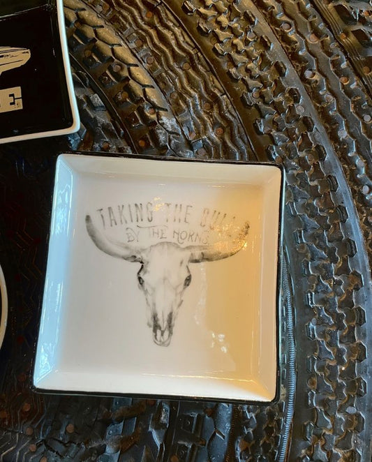 Taking The Bull By The Horns Trinket Dish