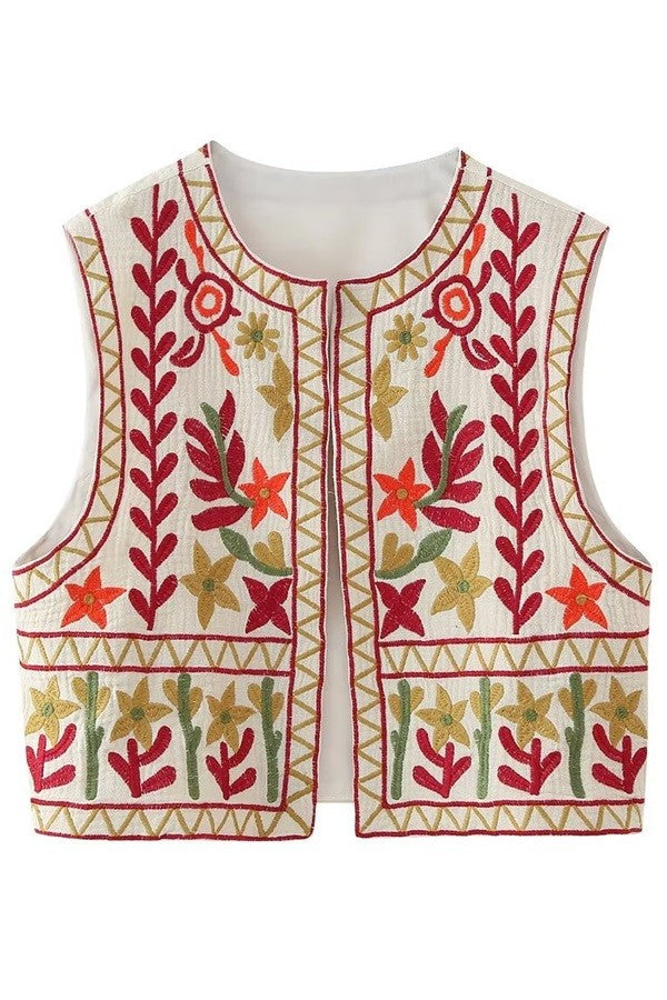 Elliott Embroidered Vest