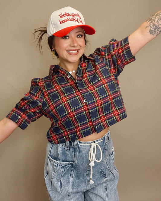 The Torrance Plaid Top