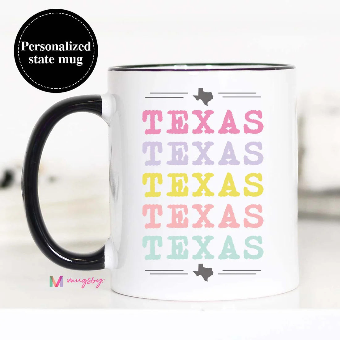 Texas Colorful Travel Mug