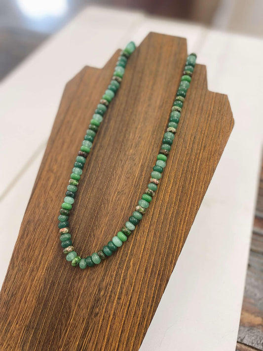The Emerald Beaded Necklace