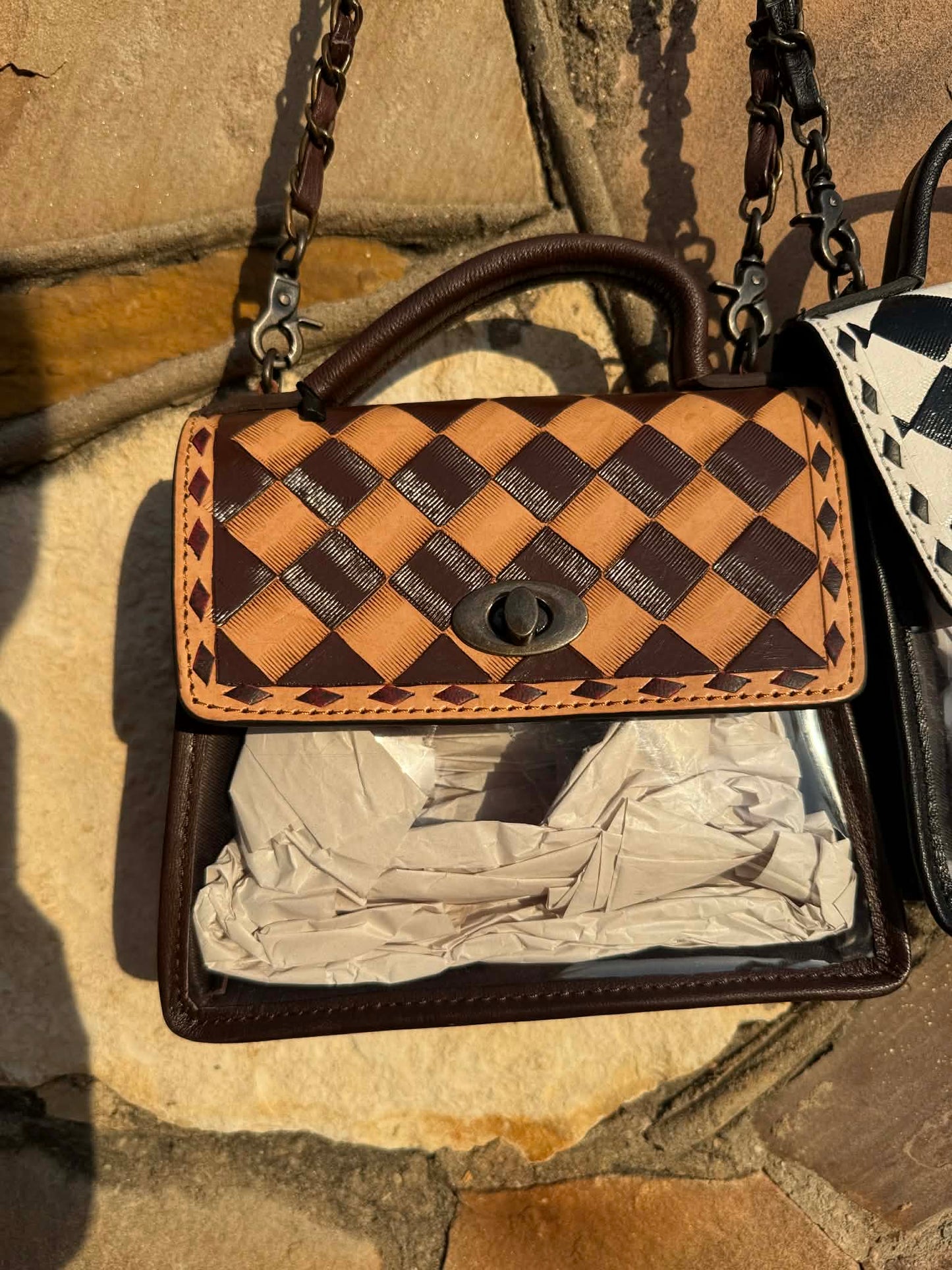 The Clear Creek Check Stadium Bag