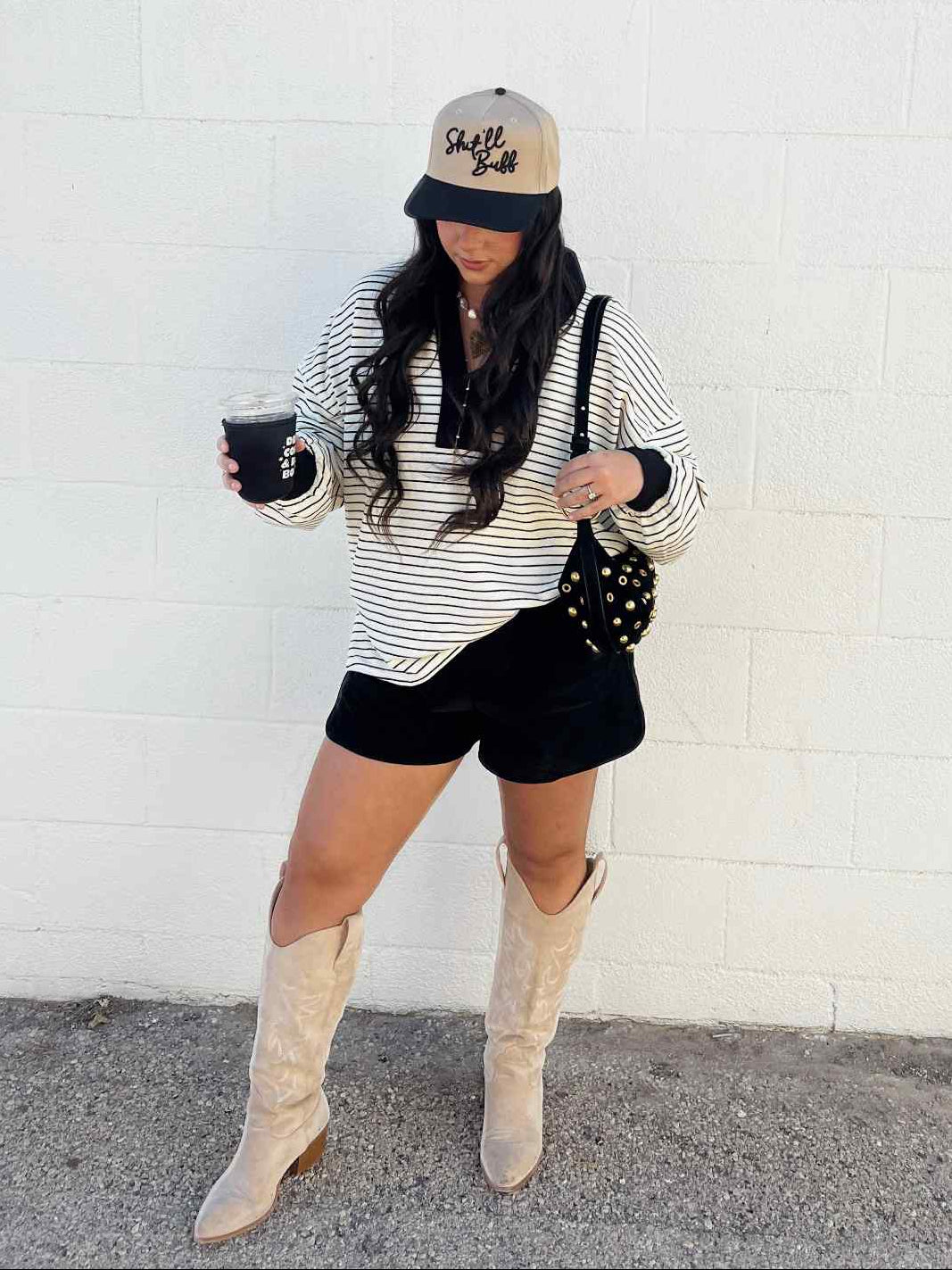 The Ellis Stripe Collared Pullover