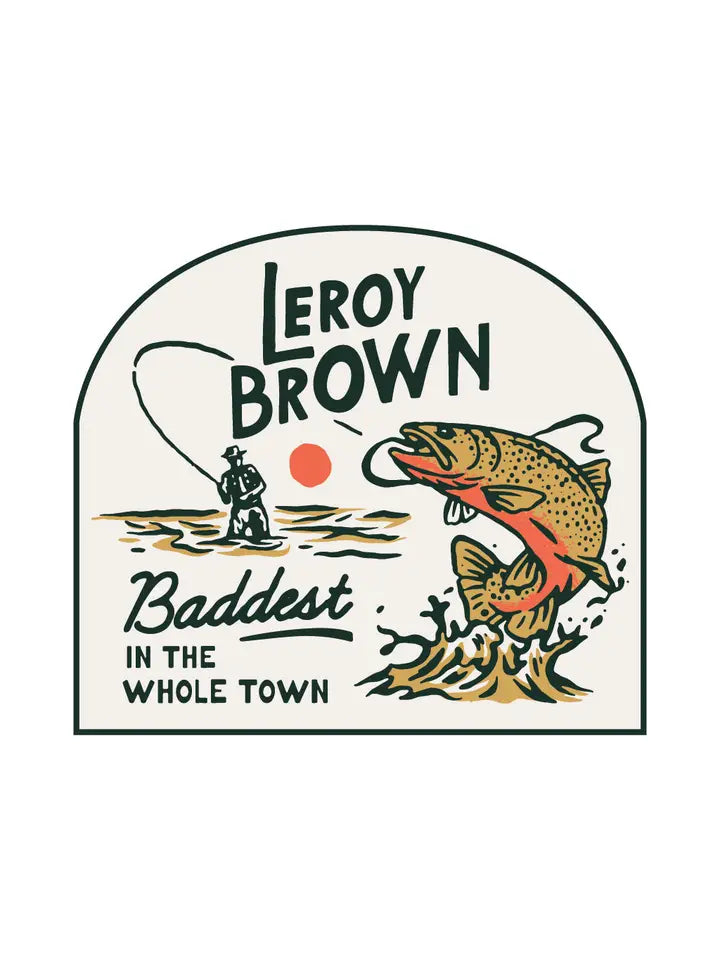 Leroy Brown Sticker