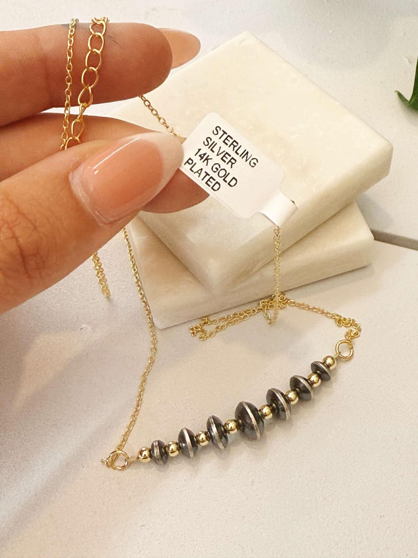 Authentic Lunar Glow Graduated Bead Necklace #315