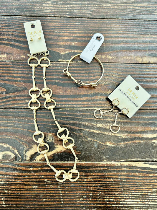 Golden Gallop Cuff Bracelet