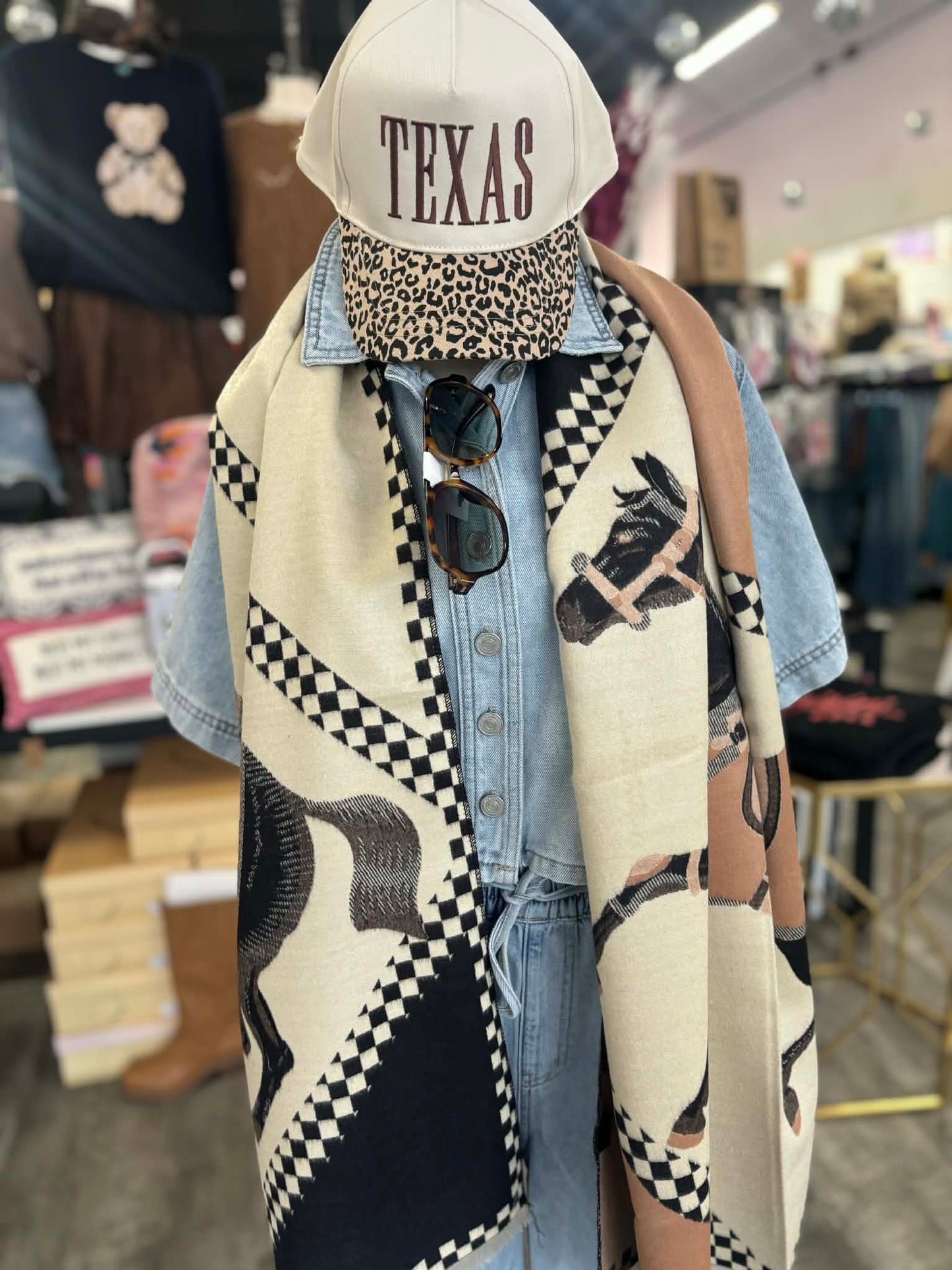 Horse Saddle Blanket Winter Scarf