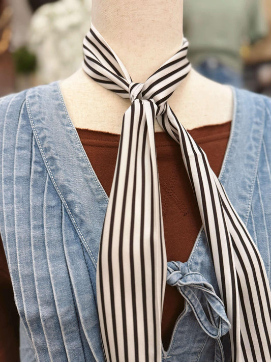 Monochrome Stripe Bandana