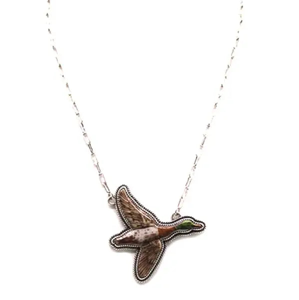 Taking Flight Duck Necklace