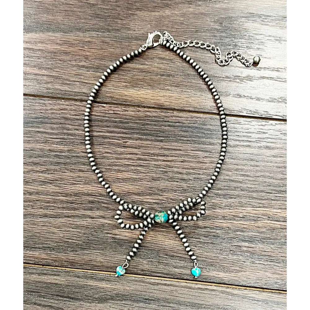 The Rosa Bow Necklace
