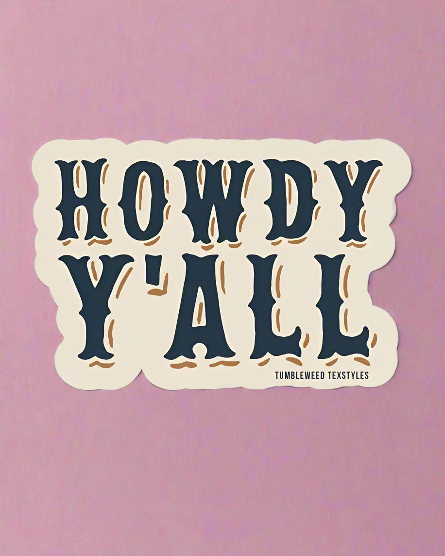 Howdy Y'all Sticker