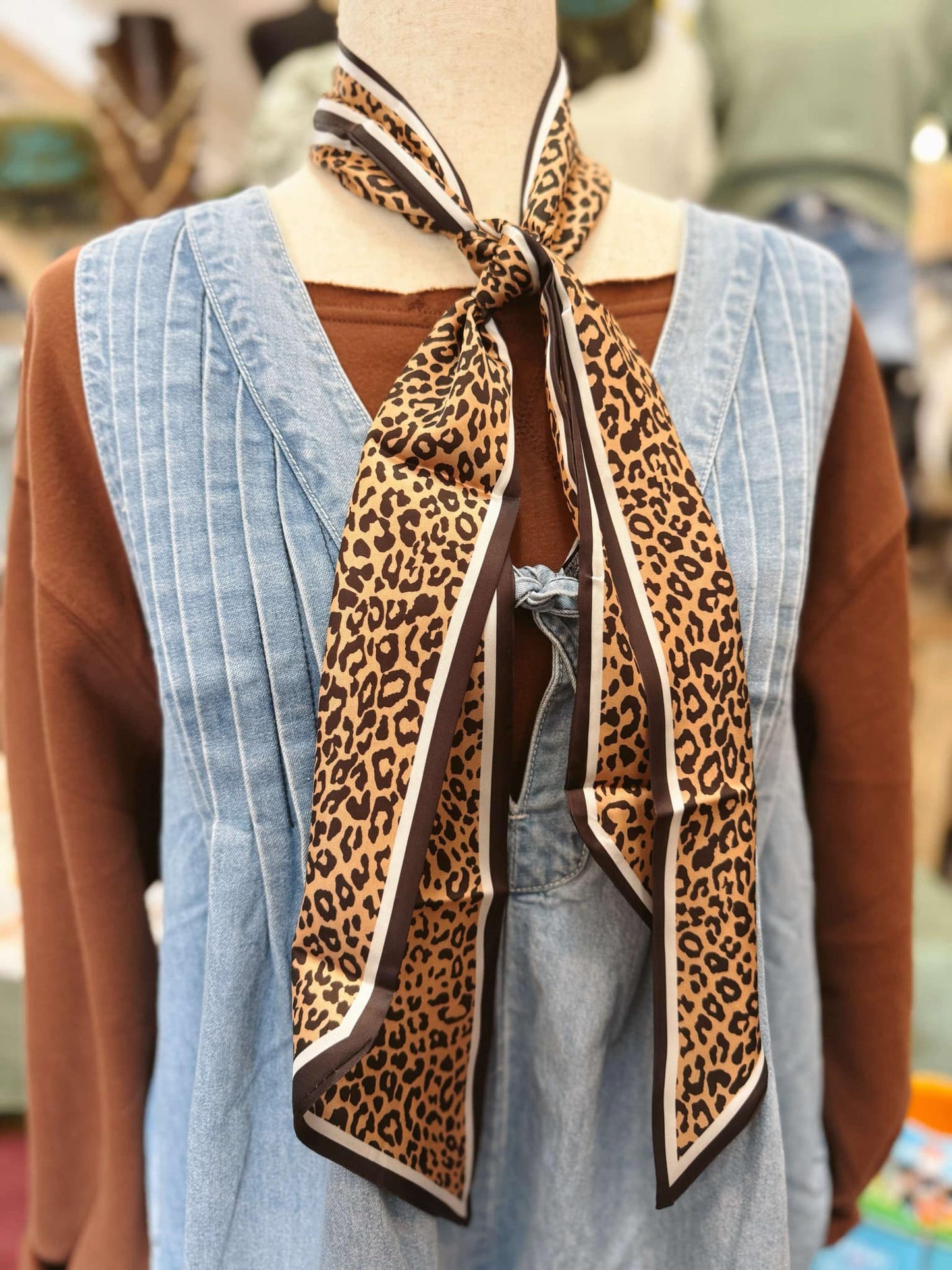 Wild Cocoa Leopard Bandana