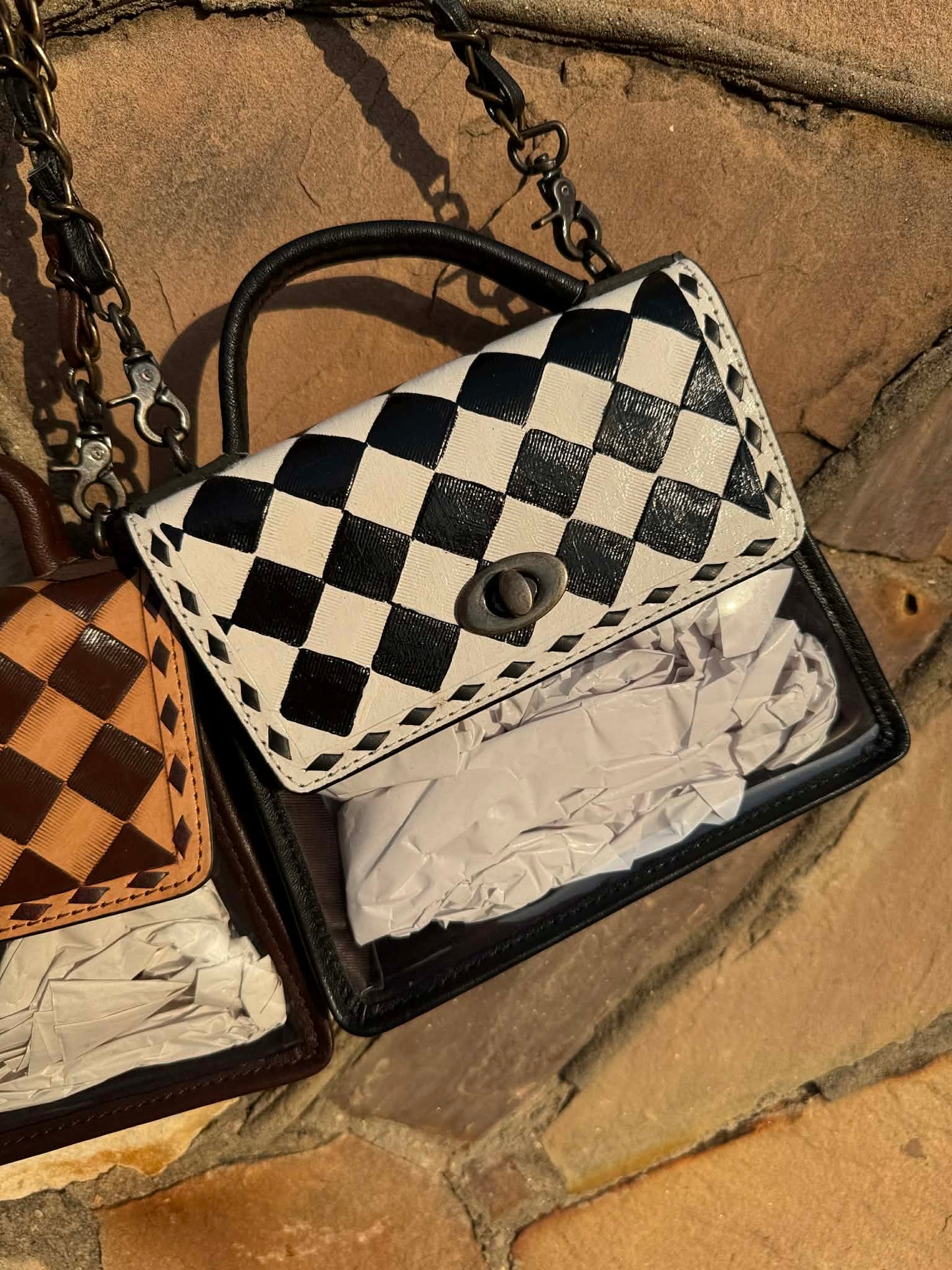 The Clear Creek Check Stadium Bag