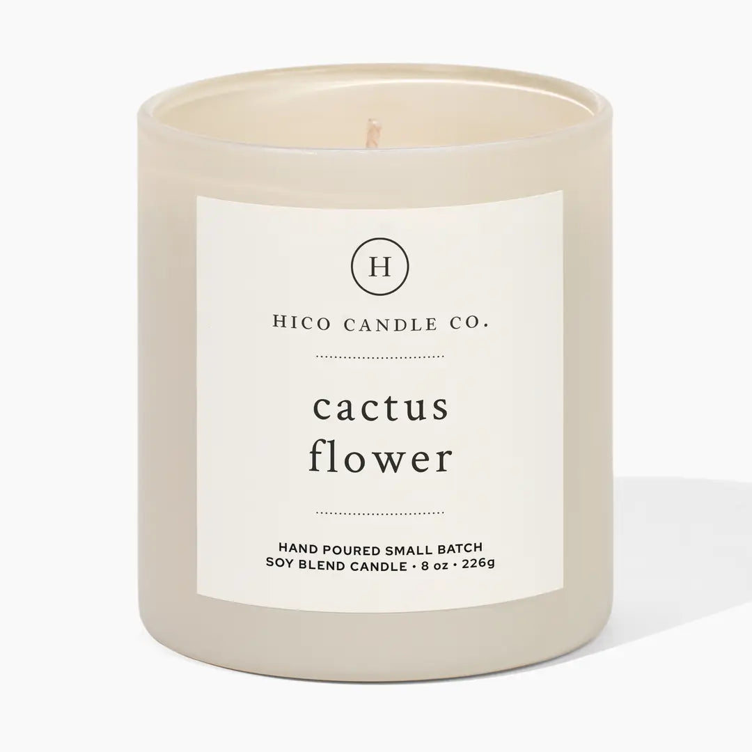 Cactus Flower Candle