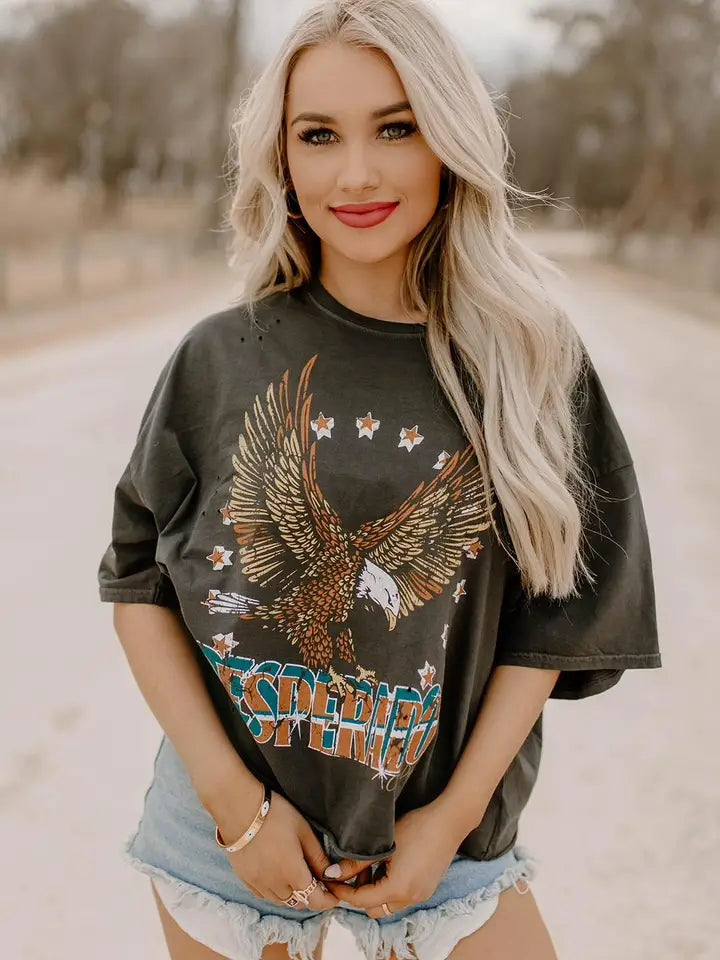 Desperado Oversized Distressed Graphic Tee