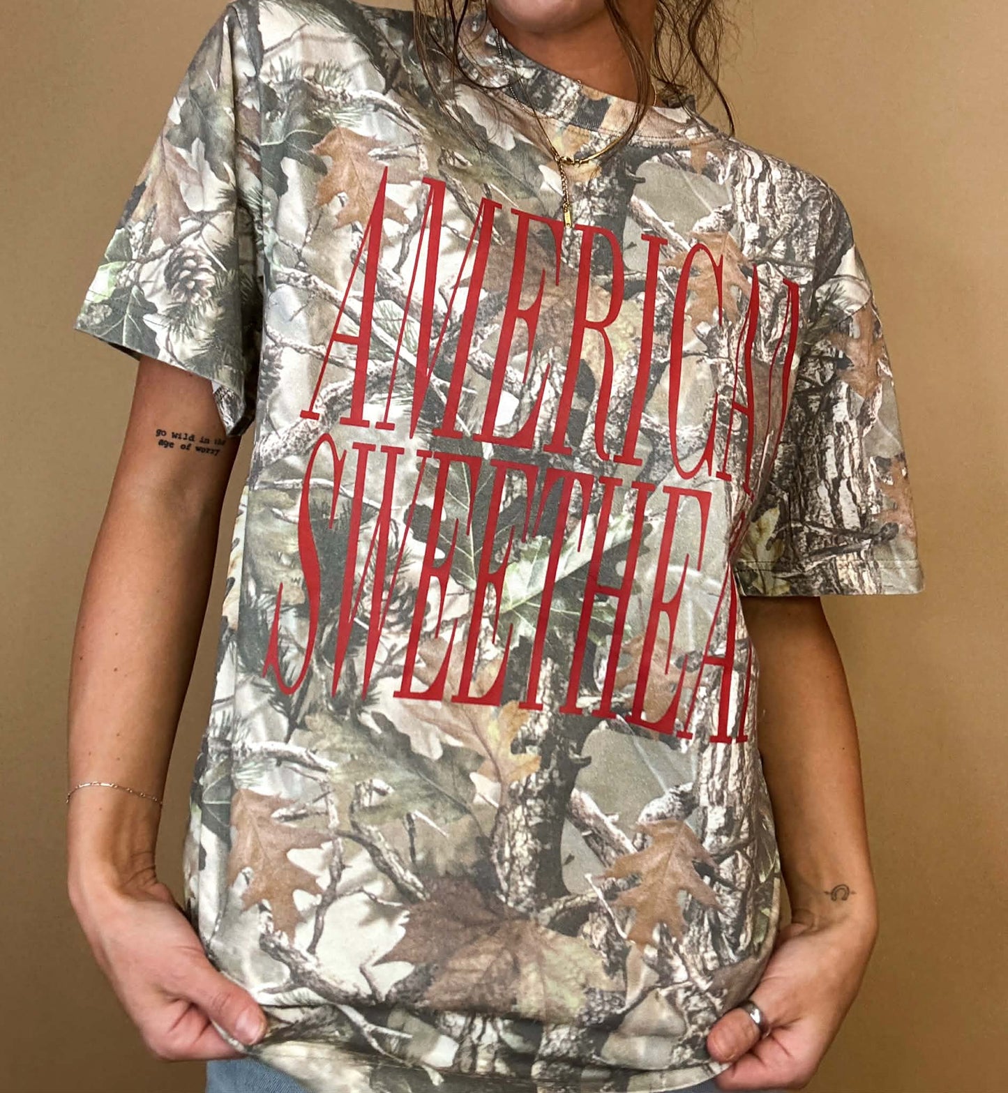 American Sweetheart Camo Graphic Tee