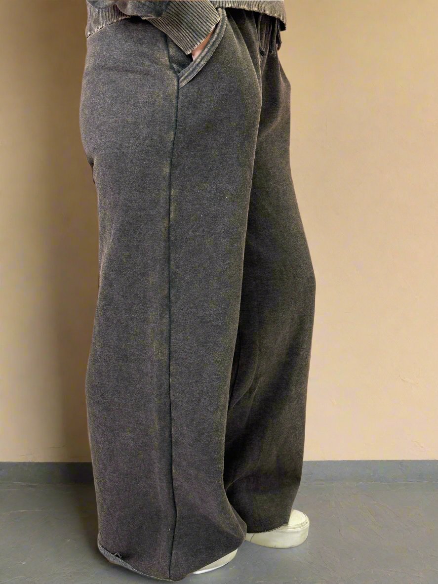 The Jessican Acid Washed Fleece Pants