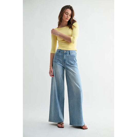 Pocketful of Sass Wide-Leg Jeans