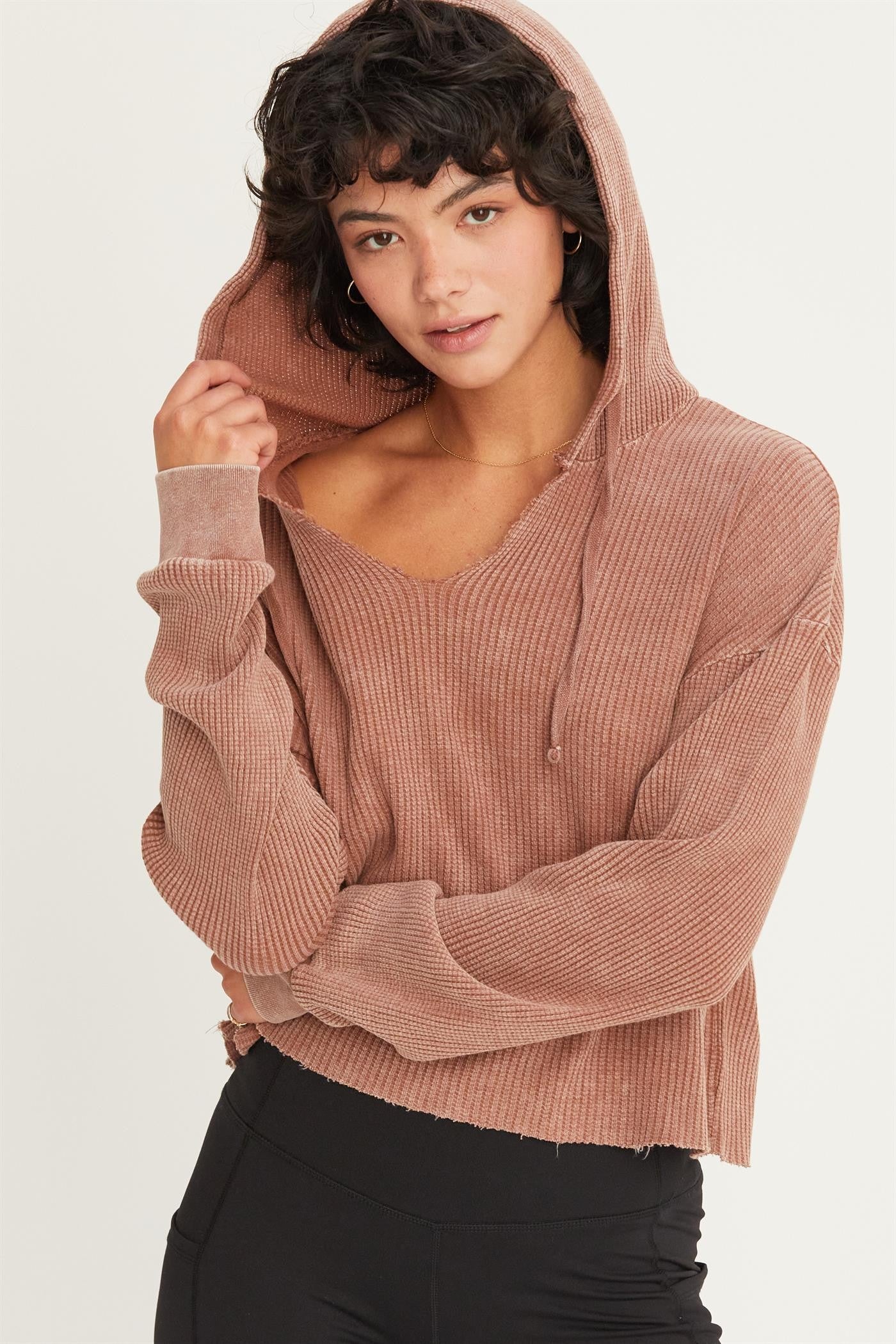 The Kim Waffle Knit Hoodie