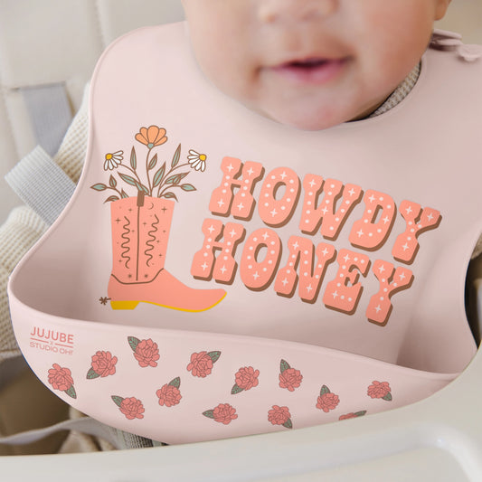 Howdy Honey Silicone Bib