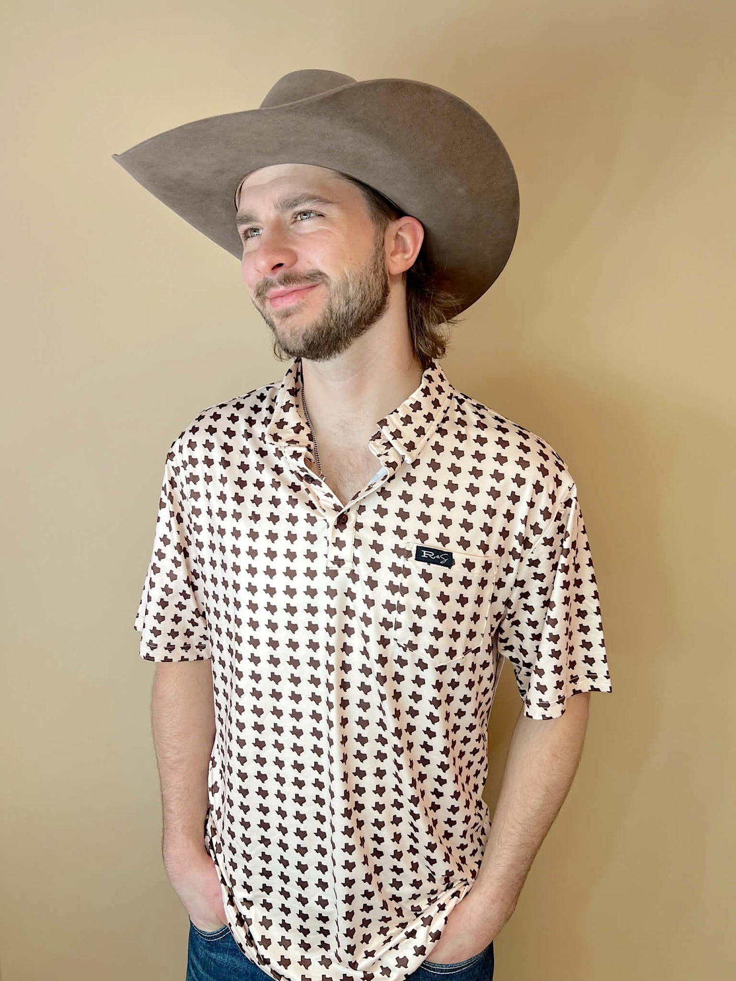 The Ironwood Tan Texas Polo