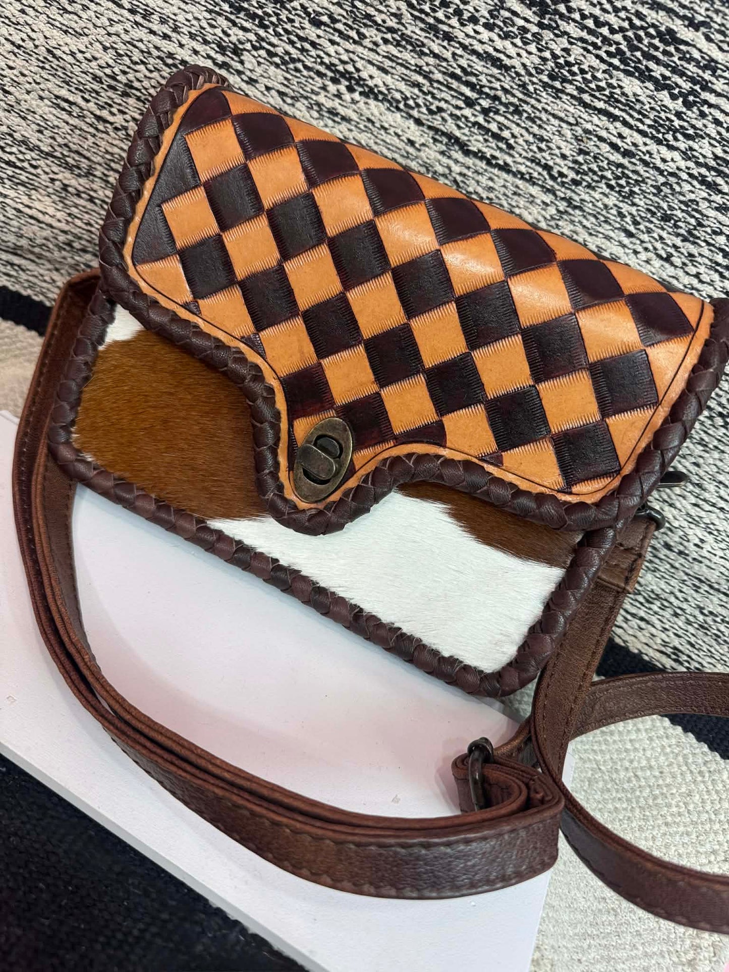 The Saddle Check Crossbody