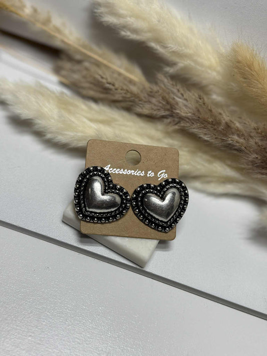 The Midnight Heart Earrings
