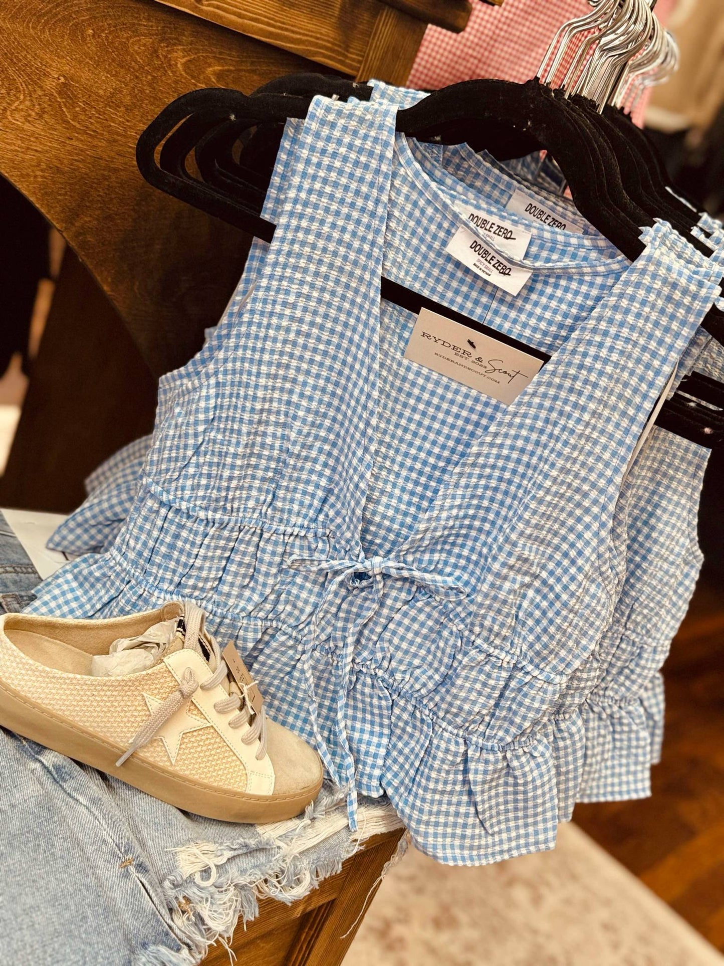 The Brylee Gingham Top