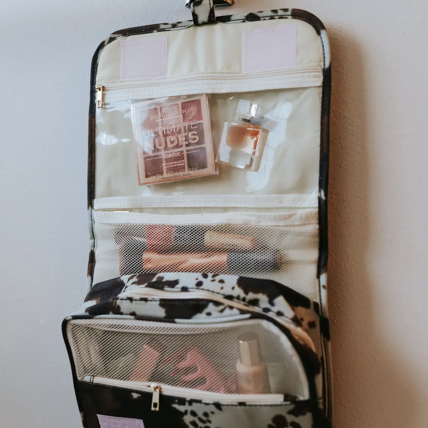 Cowhide Shower Tote