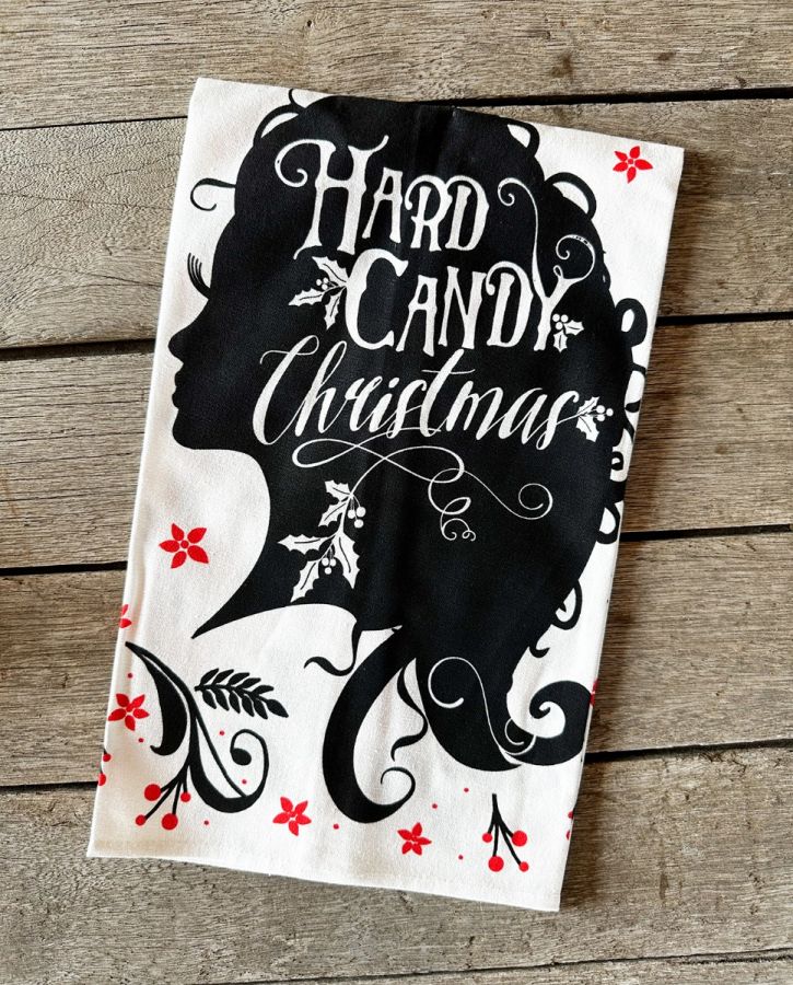 Hard Candy Christmas Tea Towel