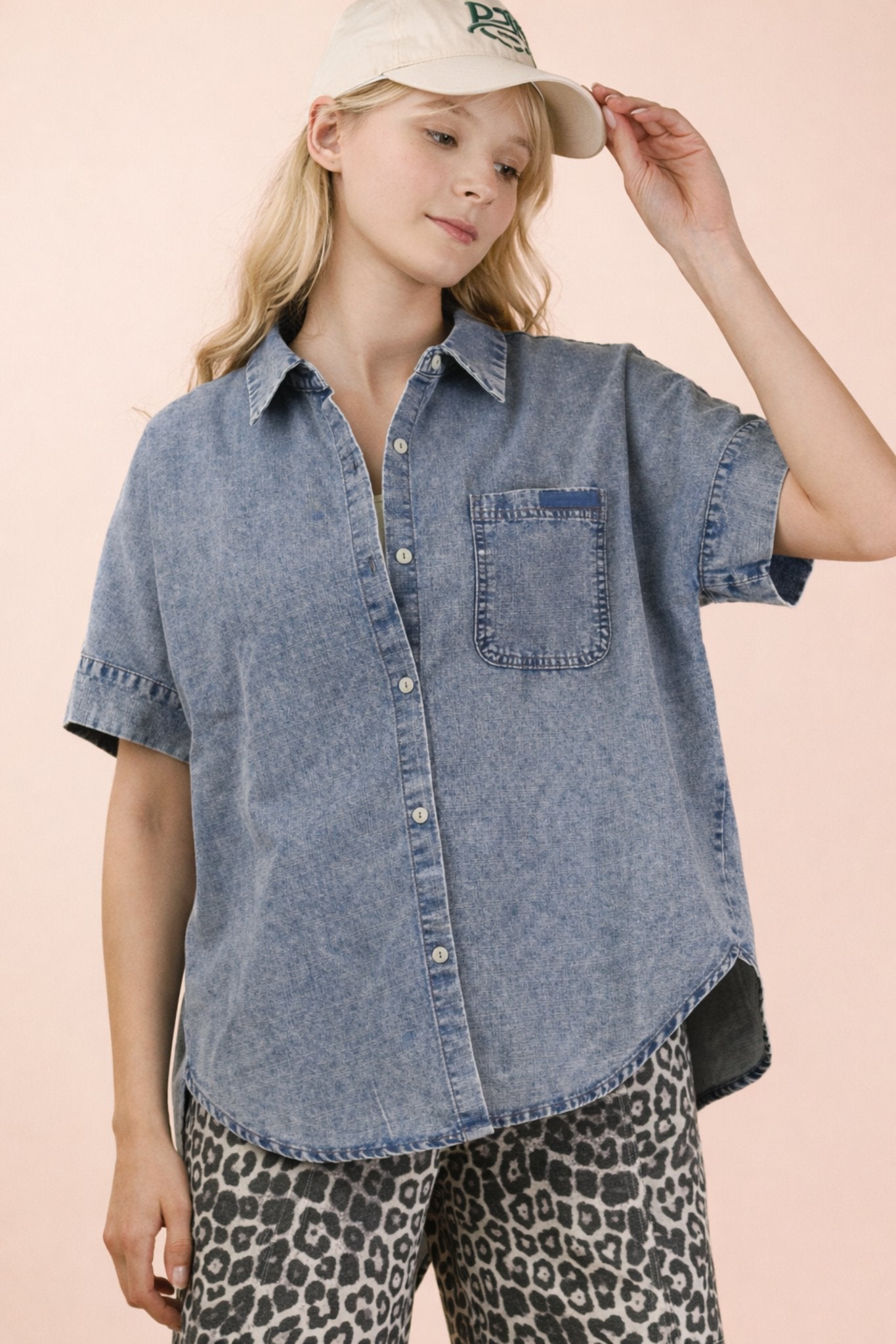 The Olivia Chambray Top