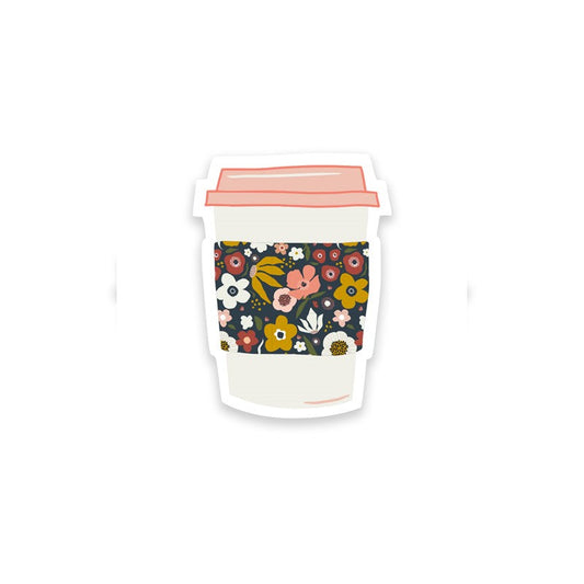 Coffee Cup Petal Sticker