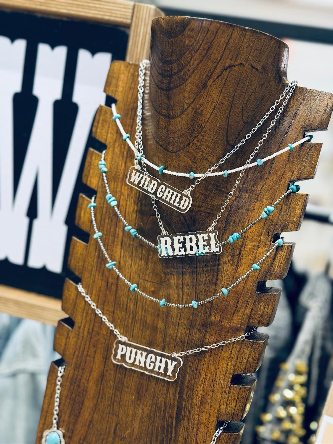 Punchy Acrylic Necklace