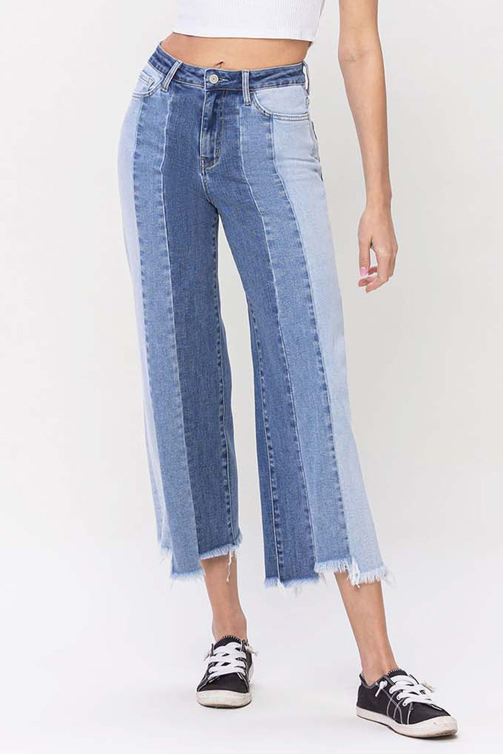 Riley Striped Denim Jeans